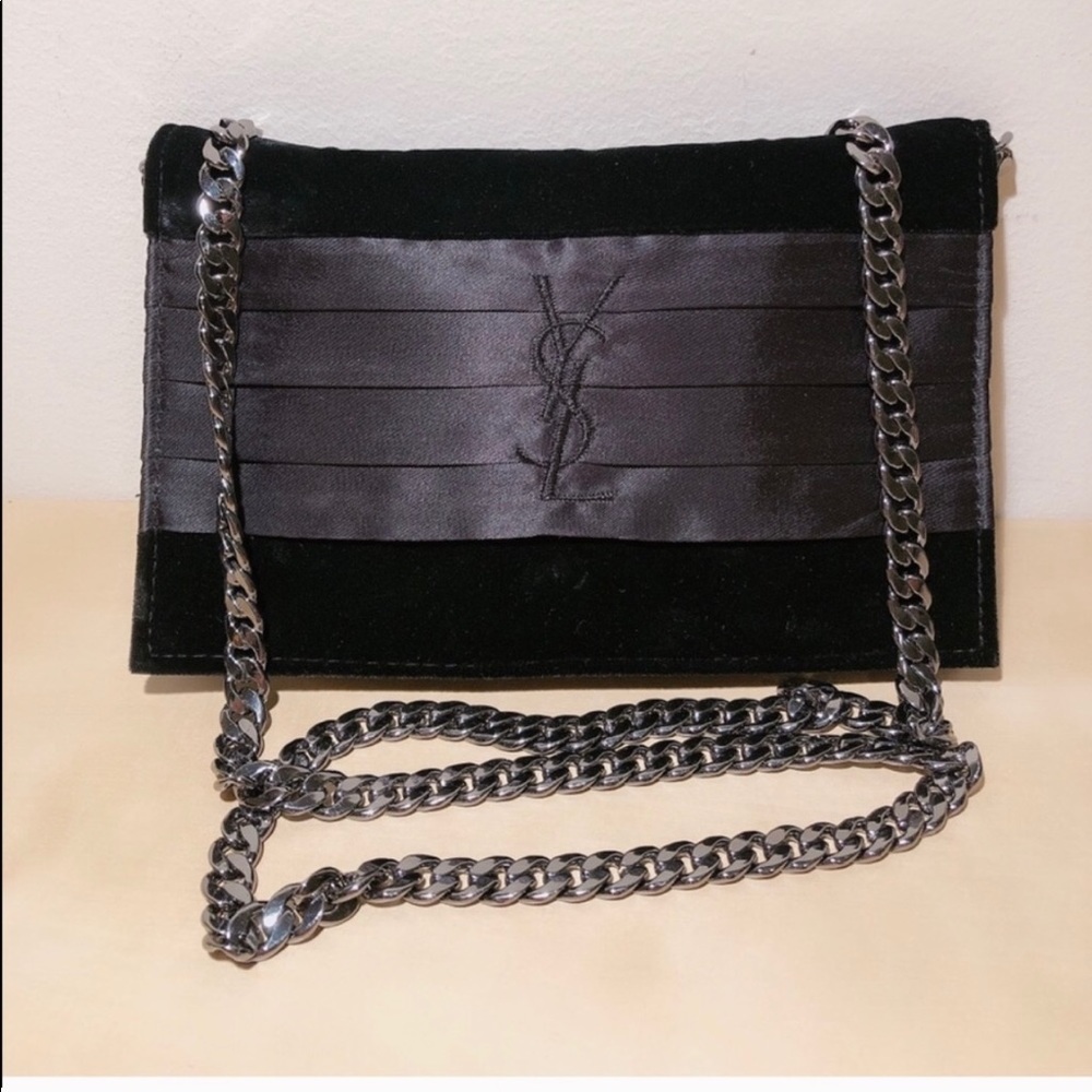 NEW YSL Beaute Velvet Clutch Bag